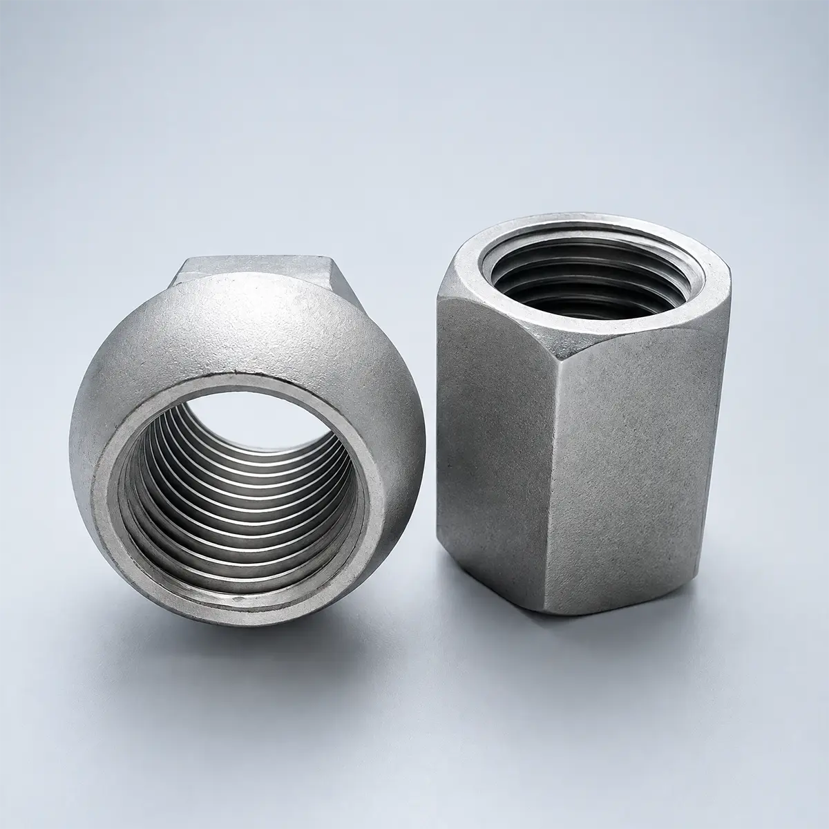 Nuts for compatible hollow bar connections